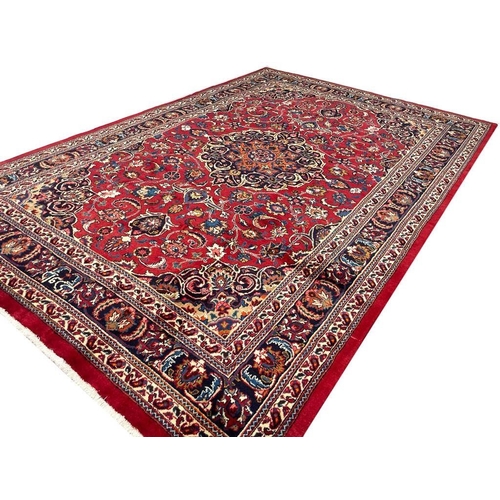 118 - PERSIAN MASHAD CARPET, 300cm x 200cm.