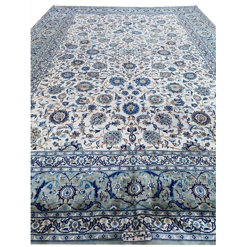 120 - FINE KASHAN CARPET, 430cm x 320cm.