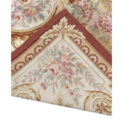 122 - FINE SAVONNERIE DESIGN CARPET, 367cm x 278cm.