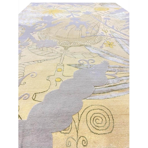 123 - THE RUG COMPANY CARPET, 335cm x 244cm, silk and wool, designed by Vivien Westwood.