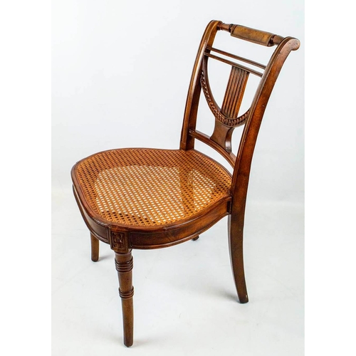 261 - BRIGHTS OF NETTLEBED DINING CHAIRS, 92cm H x 57cm W, a set of ten Regency style with caned seats. (1... 