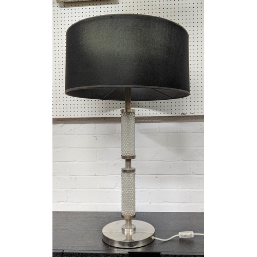 418 - MAZZEGA BAROVIER & TOSSO TABLE LAMP, 80cm H, vintage 1960s Italian, with shade.