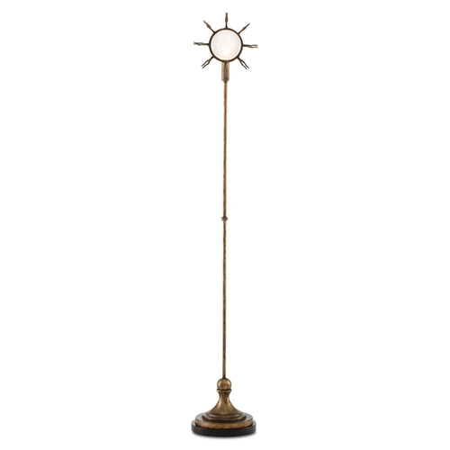 428 - PAOLO MOSCHINO SUNBURST STANDING LAMPS, a pair, 148cm H. (2)