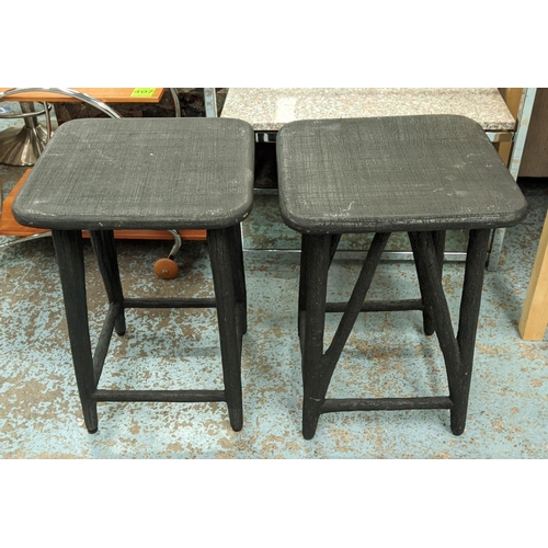 436 - PAOLO MOSCHINO ARBORIA ACCENT TABLES, a pair, 41cm x 41cm x 58cm. (2)