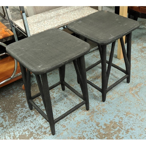 436 - PAOLO MOSCHINO ARBORIA ACCENT TABLES, a pair, 41cm x 41cm x 58cm. (2)