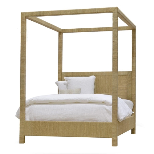 440 - PAOLO MOSCHINO WOODSIDE CANOPY BED, 210cm W.
