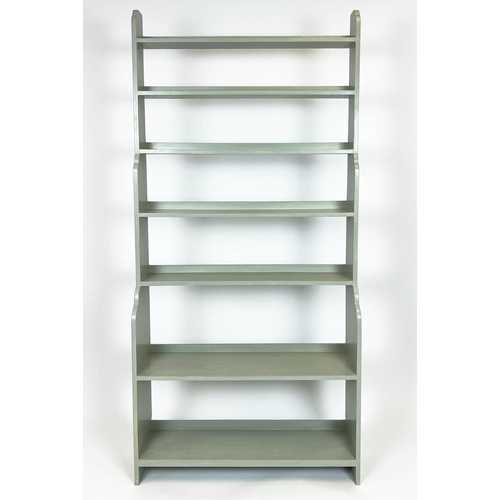 460 - OKA WATERFALL LIBRARY BOOKSHELF, in a painted finish, 200cm H x 90.5cm x 26cm D.