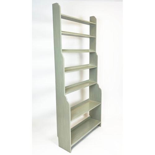 460 - OKA WATERFALL LIBRARY BOOKSHELF, in a painted finish, 200cm H x 90.5cm x 26cm D.