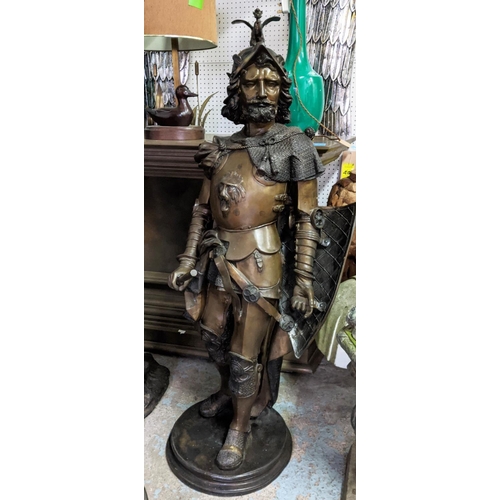 472 - OWAIN GLYNDWR, perdu cast bronze study, 135cm H.