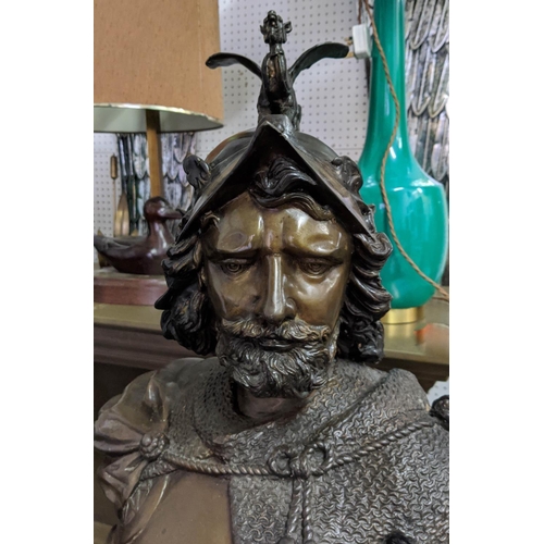 472 - OWAIN GLYNDWR, perdu cast bronze study, 135cm H.