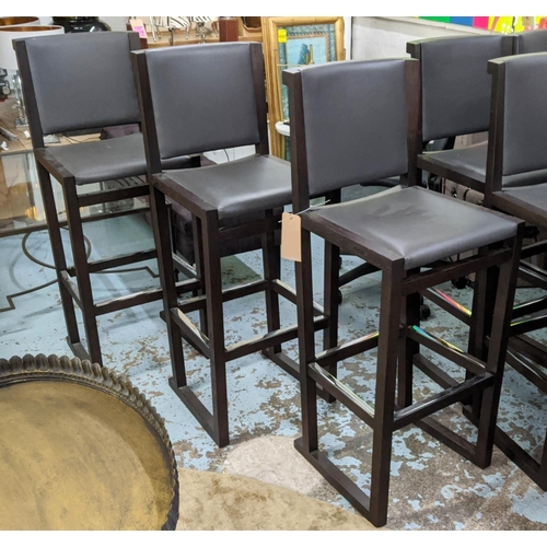 552 - MAXALTO MUSA BAR STOOLS, a set of three, 117cm H by Antonio Citterio. (3)