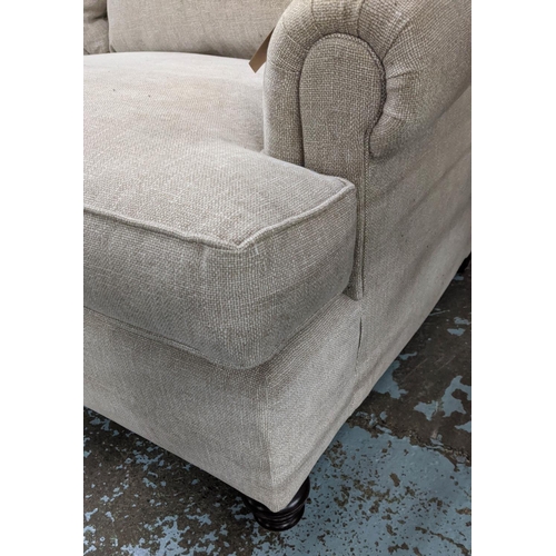 556 - SOFA, 182cm W x 79cm H, in neutral woven fabric.