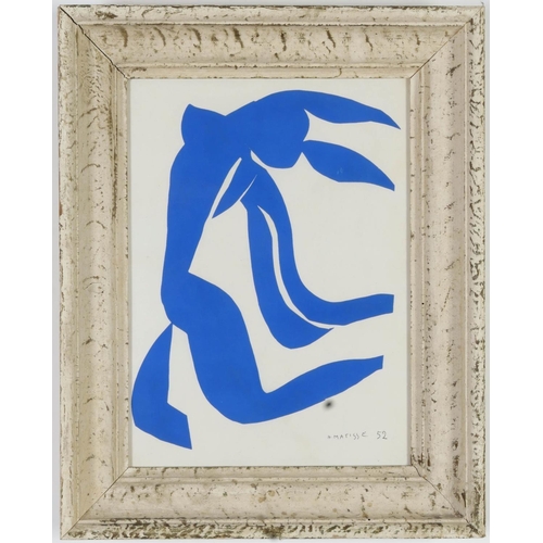 83 - HENRI MATISSE, Nu Bleu 11, signed in the plate, original lithograph from the 1954 edition, after Mat... 