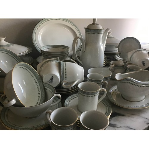 190 - DINNER SERVICE, English Fine Bone China, Royal Doulton, 'Berkshire', eight place, ten piece settings... 