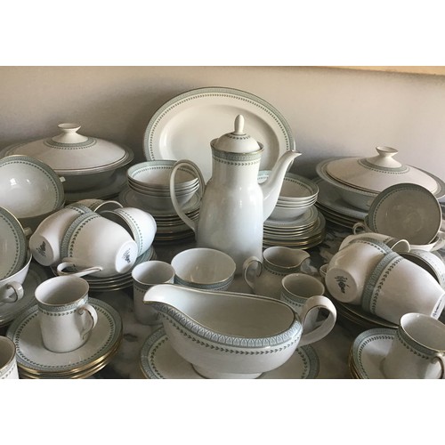 190 - DINNER SERVICE, English Fine Bone China, Royal Doulton, 'Berkshire', eight place, ten piece settings... 