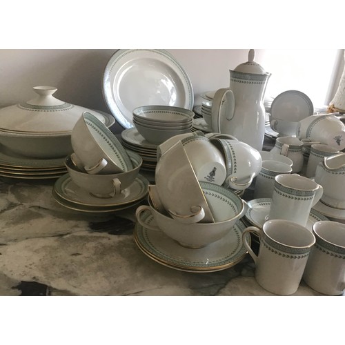 190 - DINNER SERVICE, English Fine Bone China, Royal Doulton, 'Berkshire', eight place, ten piece settings... 