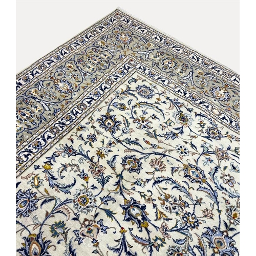 54 - FINE PERSIAN KURK KASHAN CARPET, 380cm x 305cm.