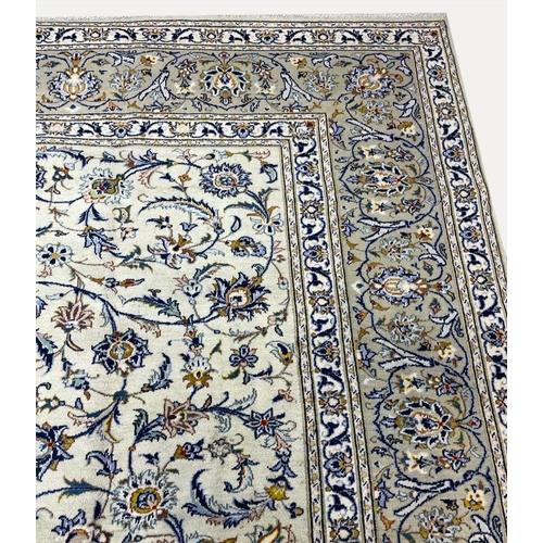 54 - FINE PERSIAN KURK KASHAN CARPET, 380cm x 305cm.