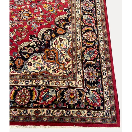 66 - PERSIAN MASHAD CARPET, 335cm x 250cm.