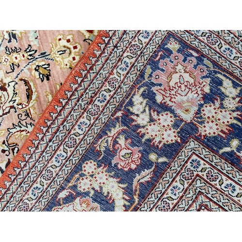 69 - FINE SILK HEREKE RUG, 155cm x 94cm.