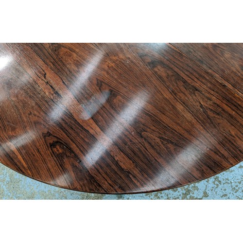 452 - DINING TABLE, Danish 1960's style, rosewood, 172cm L fully extended with one leaf x 120cm x 75cm H.