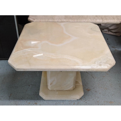 326 - ONYX LOW TABLE, 70cm x 70cm x 51cm.