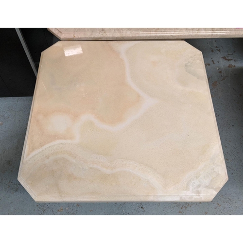 326 - ONYX LOW TABLE, 70cm x 70cm x 51cm.