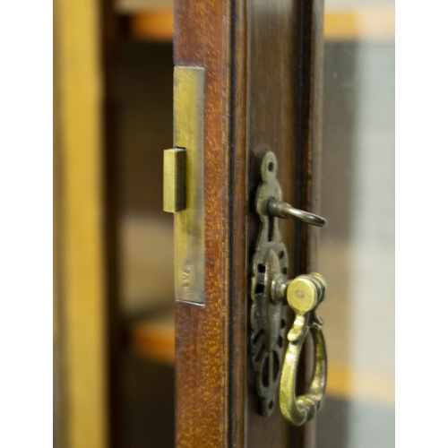 117 - BOOKCASE, 204cm H x 92cm x 41cm, Victorian mahogany, circa 1900, with two glazed doors, adjustable s... 