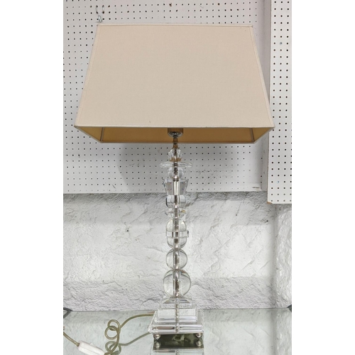 420 - ATTRIBUTED TO LOUISE BRADLEY TABLE LAMP, 75cm H with shade.