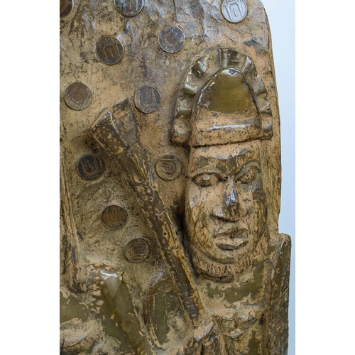 37 - IFEE DOOR FROM OBA KINGDOM, 36cm W x 83cm H, Nigeria.