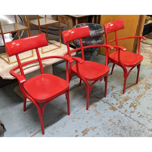 309 - THONET CZECH CHAIRS, a set of eight, Bugebuder Thonet, 85cm H. (8)