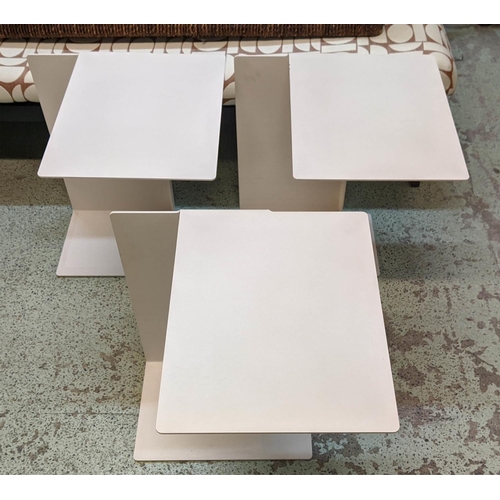 333 - CLASSICON DIANA B SIDE TABLES, a set of three, 47cm x 43cm x 53cm, by Konstantin Grcic. (3)