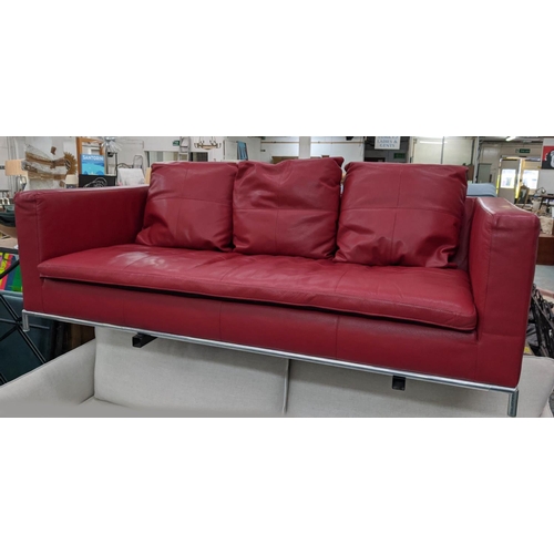 337 - B&B ITALIA GEORGE SOFA, by Antonio Citterio, 195cm W.