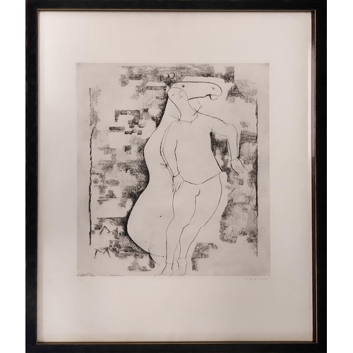 85 - MARINO MARINI (1901-1980) 'La Sopresa', aquatint and dry point etching on Magnani vellum, 100cm x 70... 