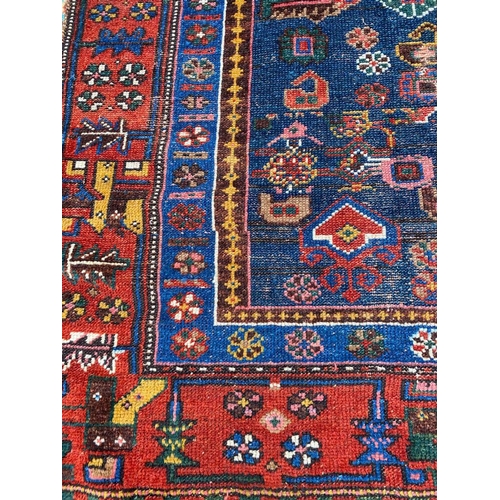 125 - ANTIQUE KURDISH RUNNER, 230cm x 135cm.