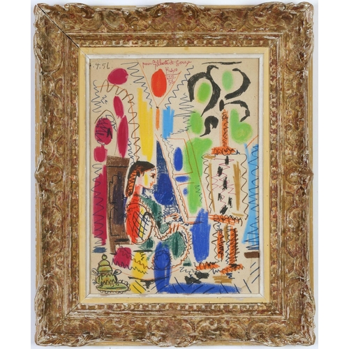 92 - PABLO PICASSO, L’Atelier de Cannes – Suite: Ces Peintres Nos Amis, colour lithograph on Arches paper... 