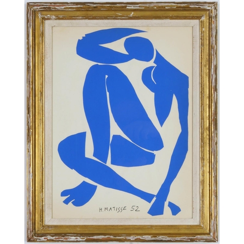 95 - HENRI MATISSE, set of four Blue Nudes, Nu Bleu VI, Nu Bleu III, Nu Bleu XII, Nu Bleu IX, signed in t... 