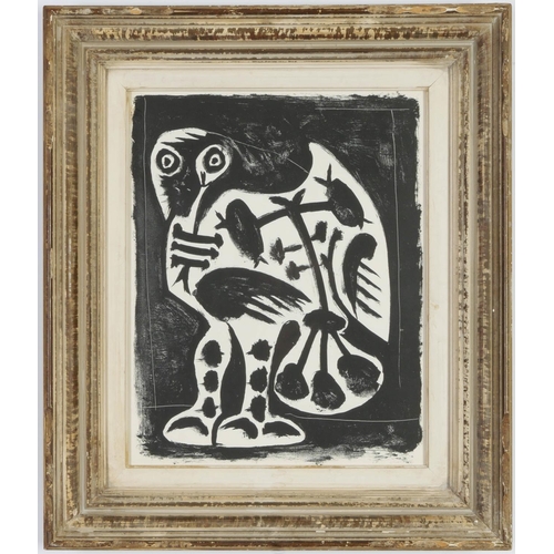 97 - PABLO PICASSO, Owl, lithograph - 1959, Suite: Cincinnati, printed by Young & Klein, Montparnasse fra... 