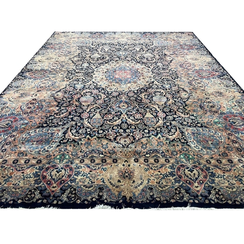 113 - PERSIAN KASHMAR CARPET, 388cm x 300cm.