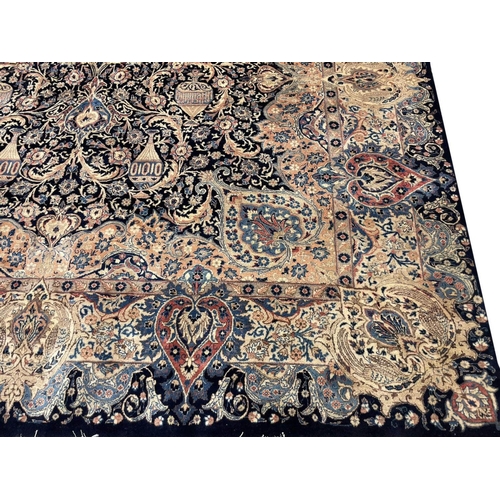 113 - PERSIAN KASHMAR CARPET, 388cm x 300cm.