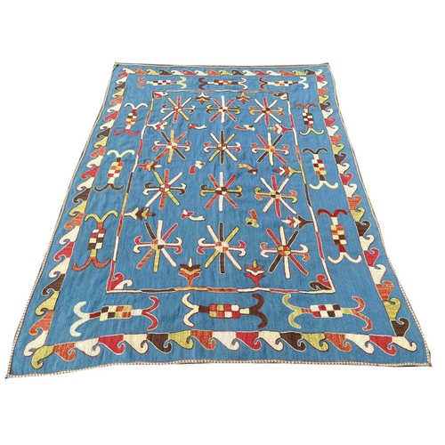 116 - FINE SUZANI KILIM, 210cm x 160cm.