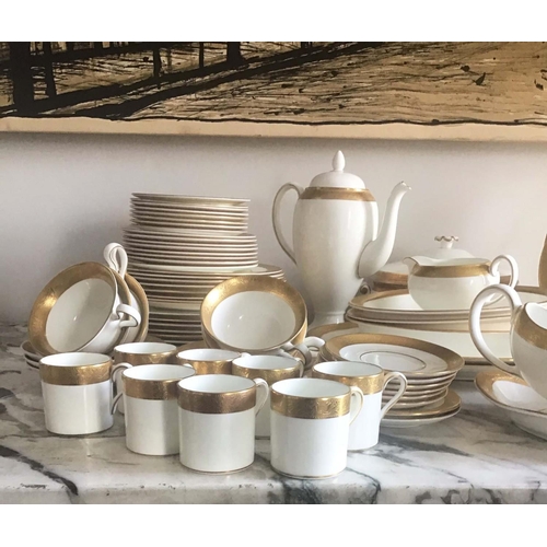 165 - DINNER SERVICE, English Fine Bone China Wedgwood 'Ascot', eight place, nine piece setting, approx 82... 