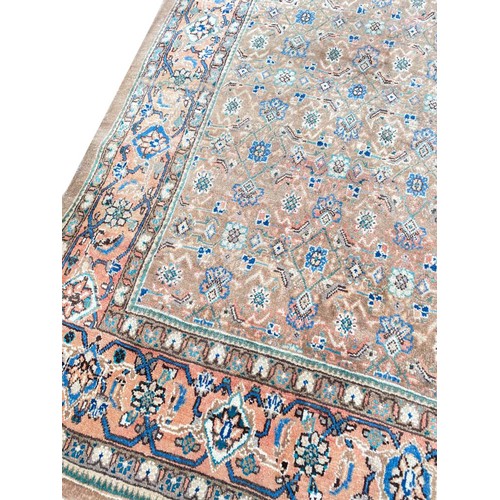 103 - ANTIQUE PERSIAN MAHAL CARPET, 380cm x 303cm.