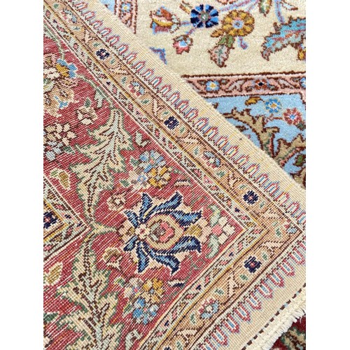 109 - ANTIQUE TABRIZ CARPET, 295cm x 205cm.