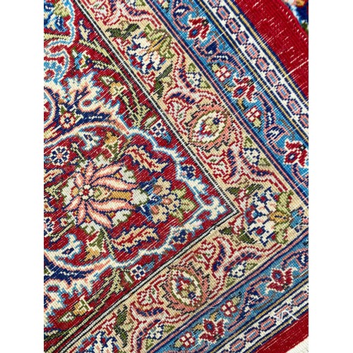 117 - FINE SIGNED HEREKE CARPET, 270cm x 210cm.