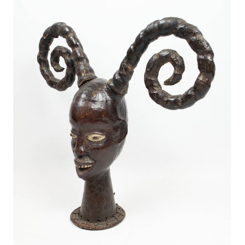 23 - EJAGHAM STYLE REKOI MASK, 65cm H, Nigeria.