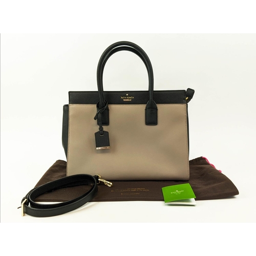 26 - KATE SPADE CAMERON STREET CANDACE BAG, bicolour leather with two top handles, top closure removable ... 