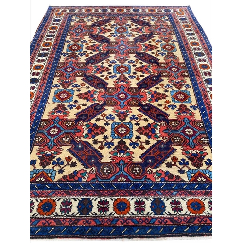 85 - ANTIQUE SHIRVAN RUG, 210cm x 146cm.