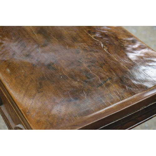 167 - SCRIBES TABLE, 88cm H x 168cm x 32cm, 19th century Chinese hardwood.