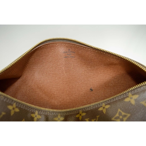 28 - LOUIS VUITTON PAPILLON BAG 30, cylindrical design, iconic coated canvas monogram with leather trim a... 